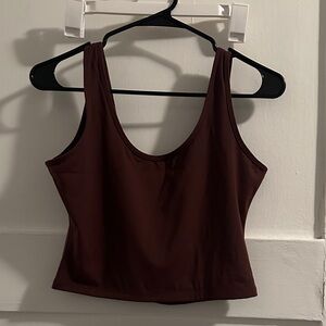Klassy Network Rich Brown Crop Top